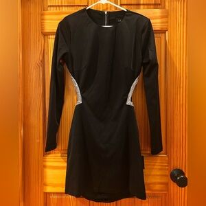Lulu's Black Dress with bling Detailing